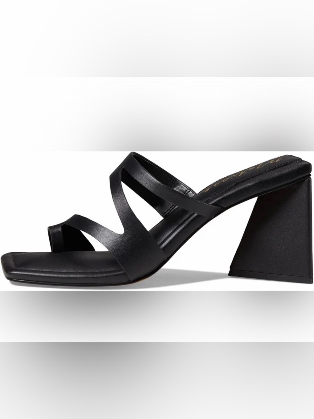 Matisse Black Oslo Sandal Strappy Block Heeled Open Toe Slip On Heels - Picture 4 of 10